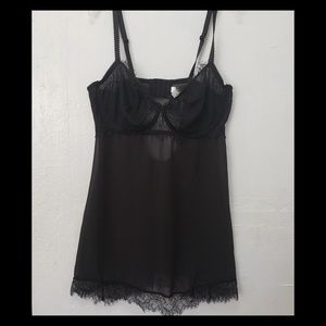 Black Sheer Babydoll